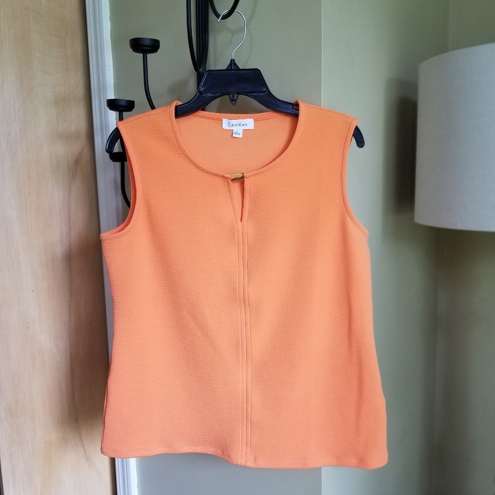 Calvin Klein Orange Tank Top NWOT